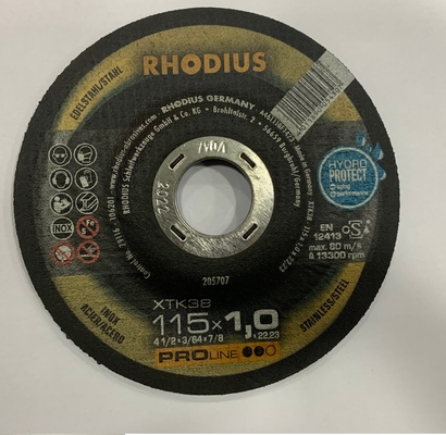 RHODIUS 115 밀리미터 125 밀리미터 180 밀리미터 마모 절삭 디스크 WA 재료 흑색 컬러